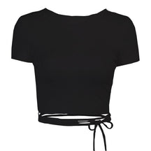 Blusa Cropped Feminino com Amarração - Brior